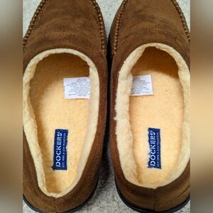 Dockers Men's Brown Suede Slippers